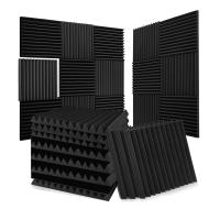 Paquete de 52 paneles de espuma acústica, 1 x 12 x 12 pulgadas, paneles de espuma a prueba de sonido para paredes, paneles de pared insonorizados, paneles acústicos - details 0