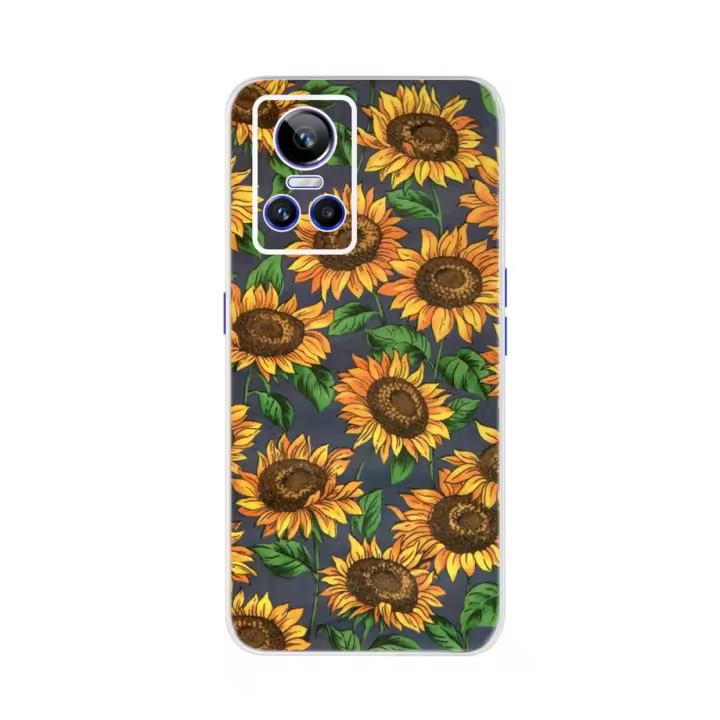 Funda transparente para teléfono Realme GT Neo3, carcasa de silicona suave TPU, parachoques estampado, 150W - 1