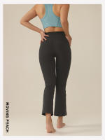 Pantalones acampanados de LICRA para mujer, mallas cortas de Yoga de alta elasticidad, cintura alta, suaves, para Fitness - details 11