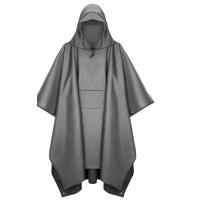 Poncho de lluvia con capucha para adultos, impermeable, ligero, Unisex, para senderismo, Camping, emergencia - details 0