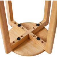 Juego de 4 Taburetes Redondos de Madera Taburetes de Bar Silla Apilable Mini Taburete - details 8