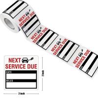 100-300 uds/rollo de pegatinas de recordatorio de servicio de cambio de aceite etiquetas adhesivas para ventana pegatina de coche "ENXT SERVICE DUE" - details 0