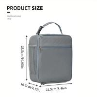 Nueva bolsa de almuerzo con aislamiento de gran capacidad, bolsa de caja de almuerzo portátil impermeable gruesa de papel de aluminio para estudiantes trabajadores de oficina - details 2