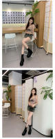 Botas Elásticas De Mujer, Botas Redondas De Moda De Suela Gruesa - details 5