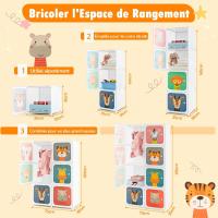 Organizador de Cubos de Plástico 35x35cm Ideal para Ropa, Zapatos, Libros - details 1
