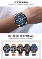 Reloj de Cinturón de Cuarzo CURREN 8346 Reloj Funcional Multipin con Calendario para Hombres - details 3