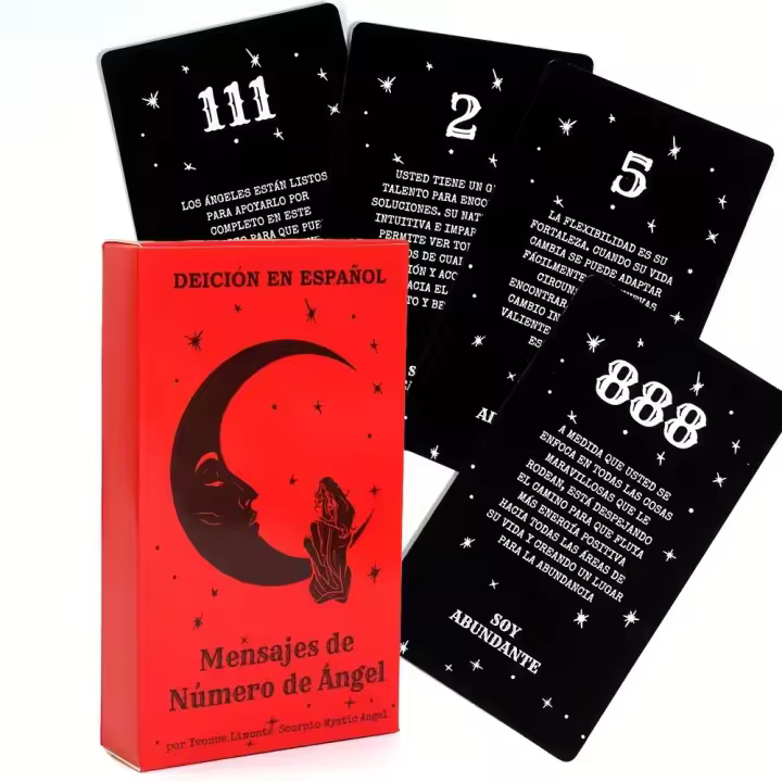 Paquete de Tarot Oracle en Español 53 Tarjetas de Fortuna Juego de Misterio para Jugadores Mayores - 1