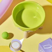 Cuenco de agua para comida de gato con forma de cáscara de huevo, antideslizante, antivómitos, de acero inoxidable, antivuelco con soporte - details 11