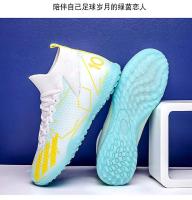 Zapatos de fútbol juvenil para césped para hombres y mujeres, zapatos deportivos TF para interiores con clavos antideslizantes de cinco lados - details 5