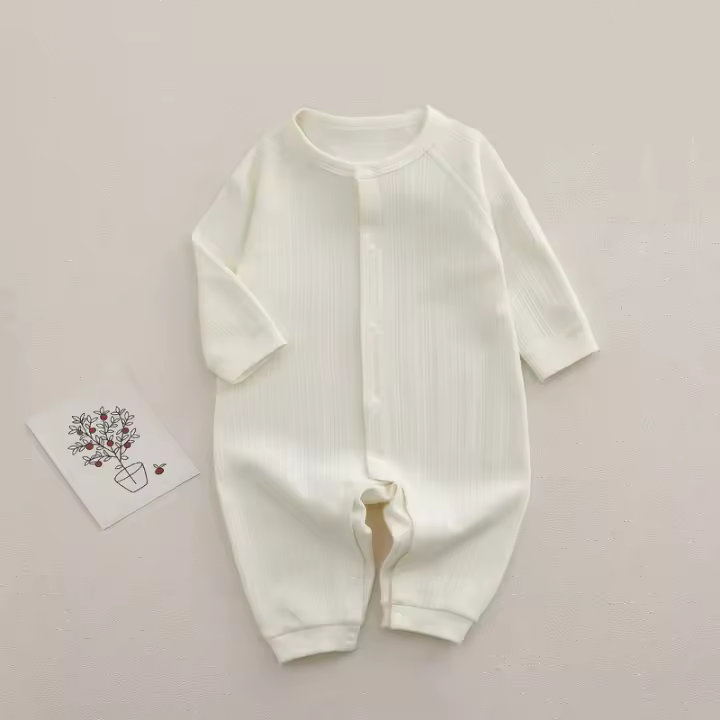 Conjunto de Ropa de Bebé de Algodón Puro Pijama Cómodo de Manga Larga Adecuado para Primavera y Otoño Mono para Bebés - 1