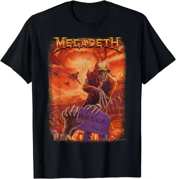 Megadeth-Camiseta de esqueleto Realtor - 1