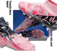 Los zapatos de fútbol avanzados para hombres están hechos de plantillas de TPU transpirables para materiales deportivos de verano, con un buen agarre en la parte inferior de las uñas. - details 3