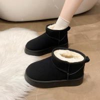Botas de nieve de suela gruesa para mujer, zapatos de lana de piel de oveja auténtica, con plataforma de lujo, novedad de invierno, 2023 - details 17