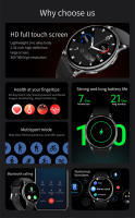 Reloj inteligente con Bluetooth para hombre y mujer, pulsera con Dial personalizado, control del ritmo cardíaco, llamadas, para Android e IOS, 2023 - details 1