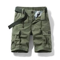 Men's Cargo Shorts Fit Short Outdoor Multi-Pocket Cotton Work Casual Shorts with No Belt - details 3