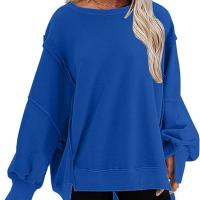 Sudaderas con cuello redondo para mujer, jerséis informales, tops sueltos, sudadera para mujer - details 6