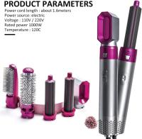 Cepillo Secador De Pelo Profesional 5 En 1, Cepillo De Aire Caliente De 1100W, Rizador De Pelo AutomáTico, Alisador, Rizador - details 2