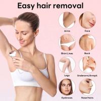 Depiladora de eliminación indolora 4 en 1, recortadora recargable, maquinilla de afeitar corporal para mujer, cara, pierna, axila, Bikini, afeitadora púbica, removedor de vello - details 14