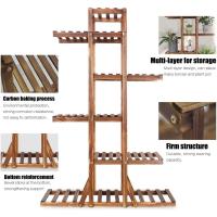 Soporte de Maceta de Madera Estantería de 6 Niveles para Macetas Decoración de Salón Jardín Balcón Interior Exterior 131×90×25cm - details 5