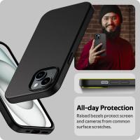 Funda suave de silicona mate de lujo para iPhone 17 Air 16 15 14 Plus 13 12 Mini 11 Pro Max XR cubierta negra sólida ultrafina - details 3