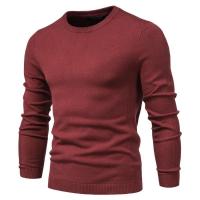 Suéter grueso de cuello redondo para hombre, jersey de punto cansado, tops de otoño e invierno - details 29