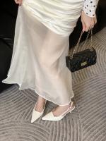 Sandalias de Cabezal de Mujer Versátiles Punta de Tacón Fino Heel Francés Zapatos Individuales - details 20