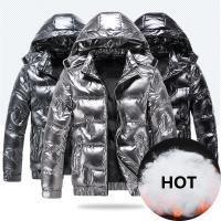 Chaqueta casual de invierno para hombre, almohadilla de espuma impermeable, chaqueta cálida con capucha - details 1