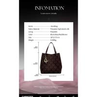 CH-Bolso de mano con diseño de letras y estampado de letras para mujer, bandolera de gran capacidad para uso diario, de lujo, de gama alta - details 1