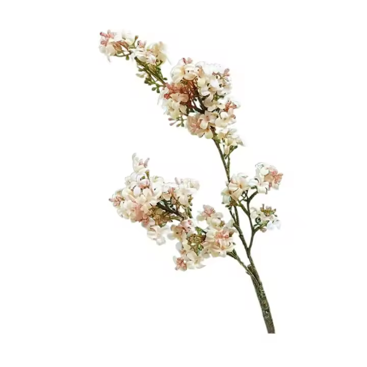 Flor de tomillo Artificial Retro, rama de flor de tomillo realista de plástico, flor falsa elegante de lujo para decoración del jardín del hogar - 1