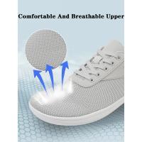 Zapatos de punta ancha, zapatos informales transpirables de malla Unisex para hombre, cómodos zapatos deportivos para caminar descalzos al aire libre - details 8