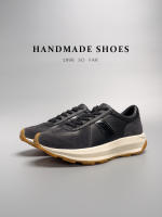 Zapatos de hombre sencillos de cuero vacuno casual de moda de cuero negro bajo - details 6