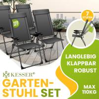 Sillas de Jardín Plegables de Aluminio con Respaldo Alto Ajustable 7 Posiciones, Apoyabrazos Transpirables, Portátiles, Silla de Camping para Jardín y Terraza - details 27