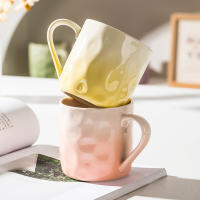 Taza de alto valor taza de agua de cerámica 2025 nueva taza de pareja de viento crema taza de café de desayuno creativa para niñas - details 2