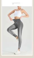 Ropa ajustada sin costuras para mujer, cintura alta, pantalones de yoga y gimnasio. - details 9