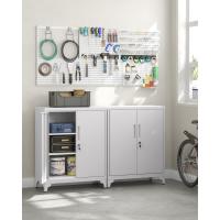 Archivador de Oficina, Armario Multifuncional, 2 Puertas, con Cerradura, Almacenamiento de Acero, para Sala de Estar, Gris Mate OMC013G01 - details 1
