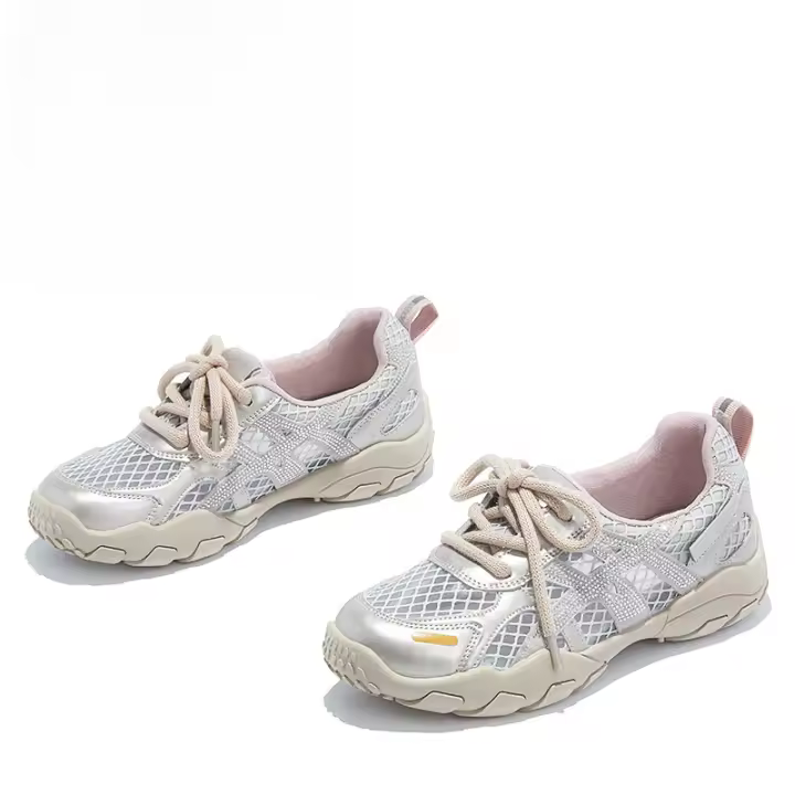 Verano nuevo cómodo y transpirable Forrest Gump zapatos mujer 2025 moda versátil casual zapatos de mujer plataforma deportes papá zapatos mujer - 1