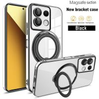 Funda de TPU suave transparente pura para Xiaomi Redmi Note 13, 12, 11, Mi 14 Pro, 11T, 12T, 13T, soporte MagSafe, cubierta de electroplaca ligera - details 11