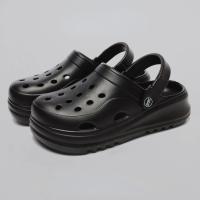 Zapatos tipo zuecos de plataforma gruesa para mujer, sandalias de playa antideslizantes con parte inferior gruesa, sandalias de cuña de moda EVA para verano 2024 - details 1