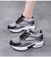 Zapatillas deportivas de gran tamaño para mujer Altura interior de 8cm, suela suave, zapatos de malla, estilo casual - details 11
