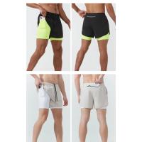 Pantalones Cortos de Correr de Poliéster 2-en-1 con Liner de Compresión y Bolsillo para Teléfono - details 6