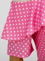 Vestido de fiesta Vintage elegante con hombros descubiertos, vestidos Midi de línea A con volantes y lunares de verano para mujer - details 23
