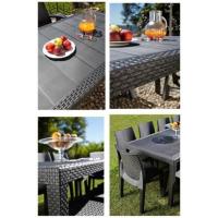 Mesa Resina Ratan Antracita Príncipe 220x90 cm - details 3