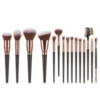 Conjunto de Brochas de Maquillaje Suave de 15 Piezas Polvo Libre de Pelo, Rostro, Ojos, Cejas - details 2