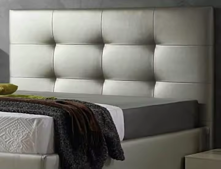 Cama tapizada Texas Todas Las Medidas y Colores (Blanco, 150 * 70) - 1