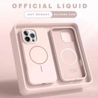 Funda de teléfono magnética para iPhone 15, 14, 16 Plus, 11, 12, 13, 16 Pro, funda de silicona a prueba de golpes, accesorios para teléfono con carga inalámbrica Magsafe - details 7