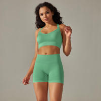 Conjunto de yoga para mujer, leggings y top de cintura alta, chándal sin costuras, tres conjuntos de entrenamiento para ropa de gimnasio - details 30