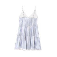BUNO-de tirantes con cuello en V y rayas de contraste de encaje empalmado estilo de vacaciones para primavera/verano 2025 para mujer - details 2