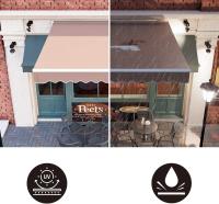 Toldo retráctil con brazo articulado, protección solar, Anti-UV, impermeable, para patio, balcón, restaurante, cafetería al aire libre - details 6