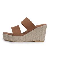 Sandalias con punta de plataforma abierta para mujer, calzado cómodo de tacón alto, zapatillas de playa, talla grande 35-43 - details 5
