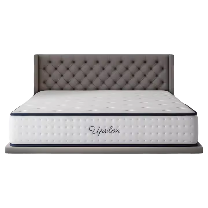 Colchón Viscoelástico 135x190 cm - Altura 30 cm - Upsilon - Espuma HR y Blue Latex - Firme, Transpirable, Hipoalergénico, Ergonómico - Cara Invierno Verano, 7 Zonas Confort - 1